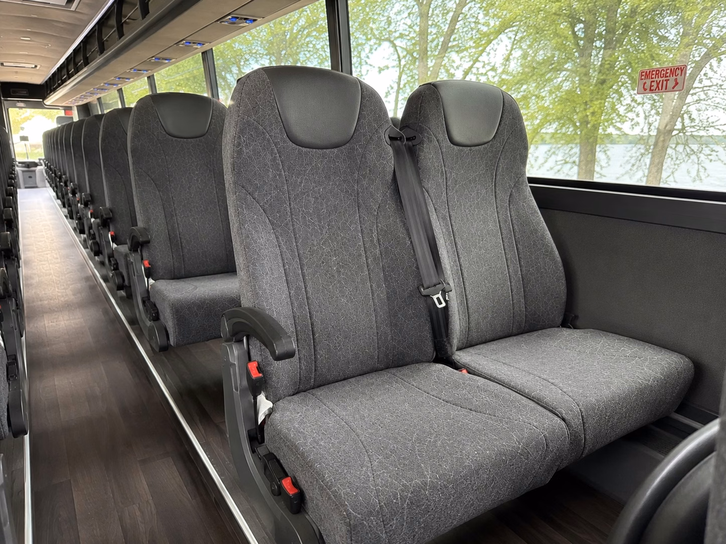 new york city charter bus rental inside