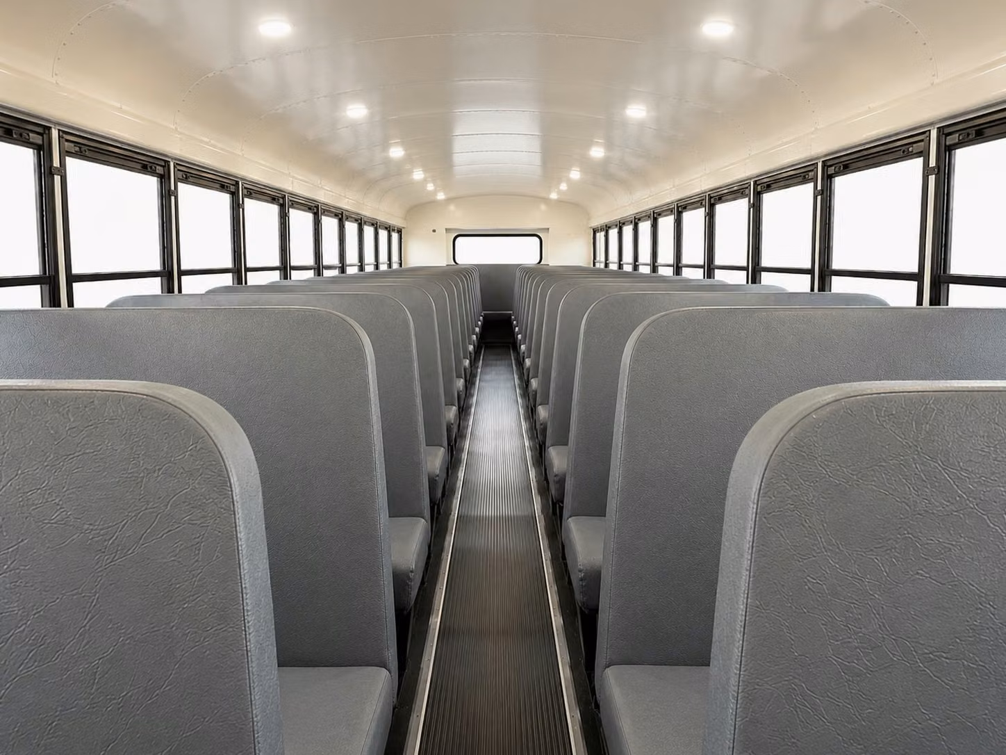 school bus inside